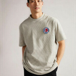 Ted Baker Monans Short Sleeve Tee with Removable Graphic Patch, Ted Size Large